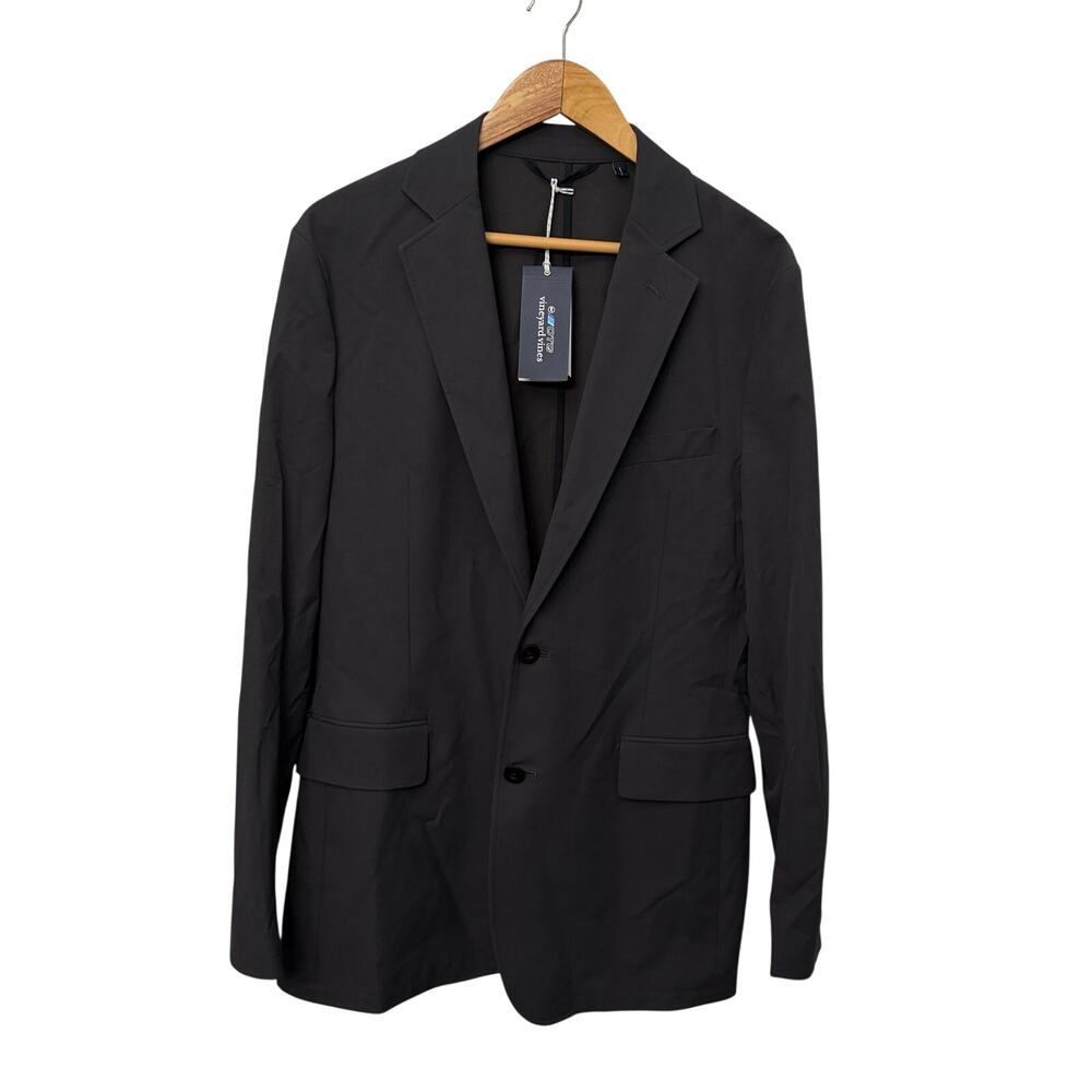 Vineyard Vines On The Go Blazer Mens 38L Performance Dark Gray Lightweight $395